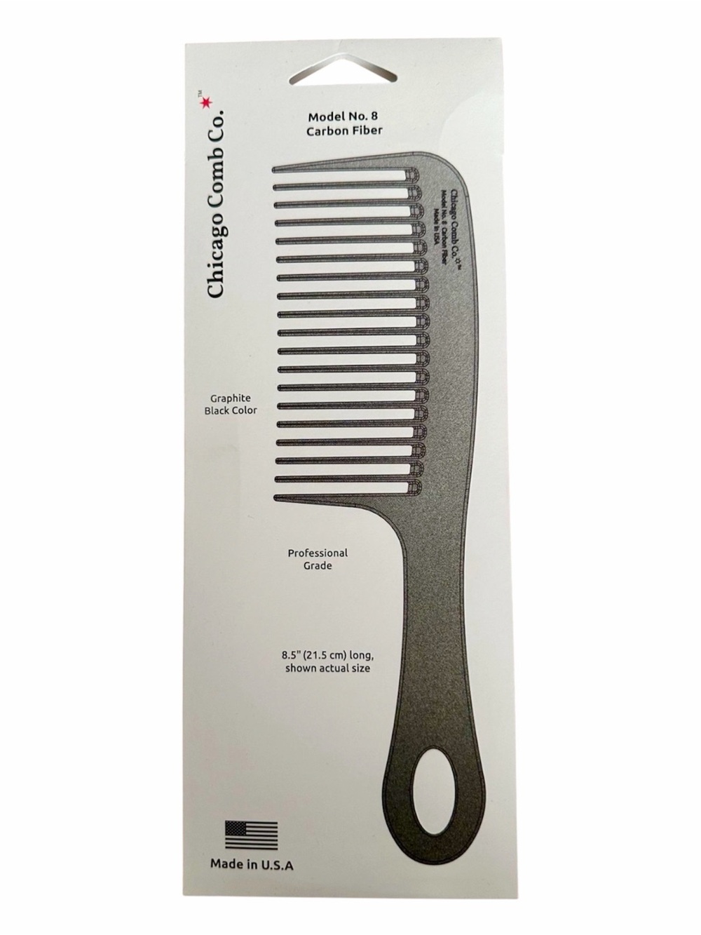 Carbon Fiber Wide-Tooth Comb
